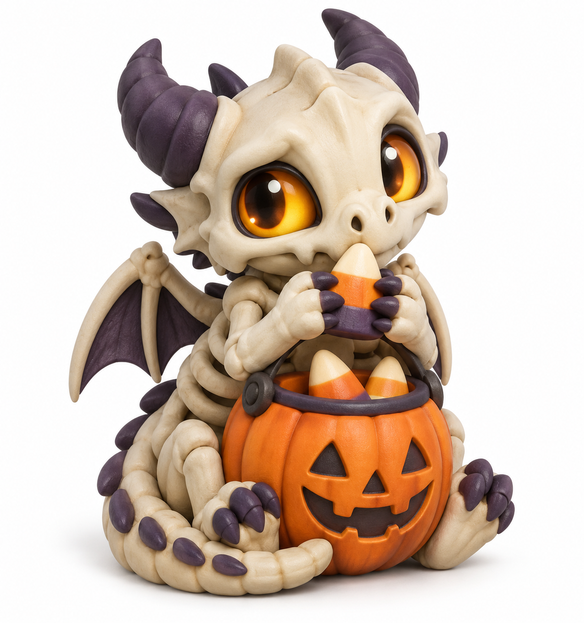 Concept preview: Trick-or-Bones Halloween dragon