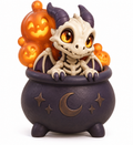 Concept preview: Cauldron Bones Halloween dragon