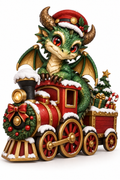Concept preview: Yuletide Express dragon design