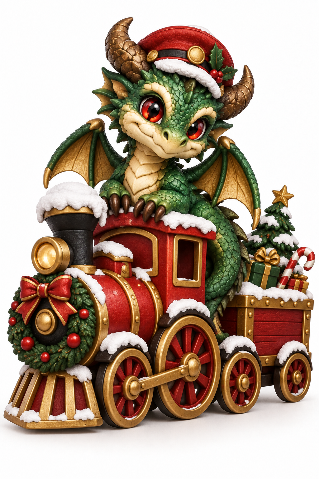 Concept preview: Yuletide Express dragon design