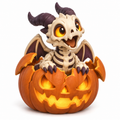 Concept preview: Jack's Hatchling Halloween dragon