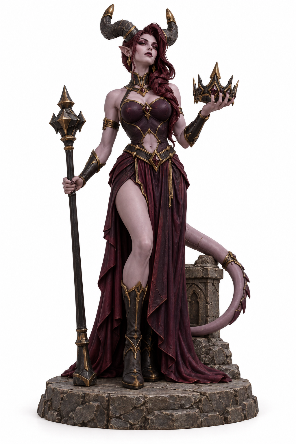 Maelith, the Velvet Dominion — front view