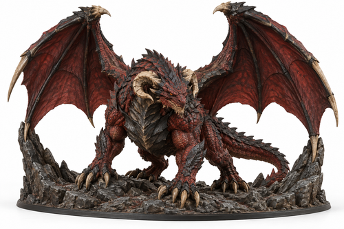 Bloodstone Ravager — original ancient dragon figurine
