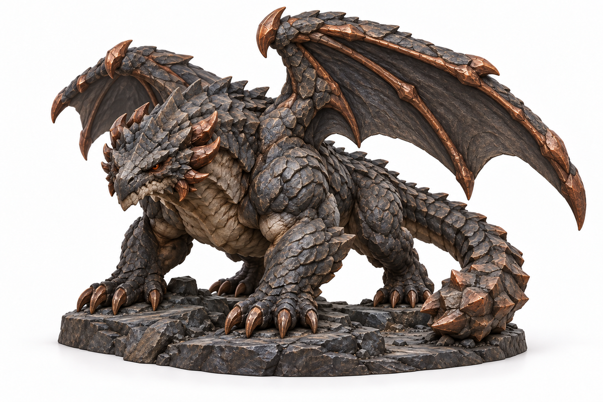 Ironburrow — original ancient dragon figurine
