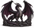 Nightglass Sovereign — original ancient dragon figurine