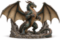 Verdigris Colossus — original ancient dragon figurine