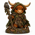 Illustration of the intended The Grave Druid Highland cow design
