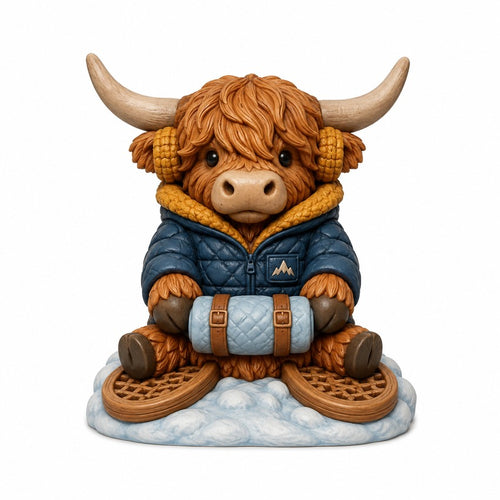 Illustration of the intended Blanket Weather Highland cow design