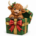 Illustration of the intended Gift Box Surprise Highland cow design