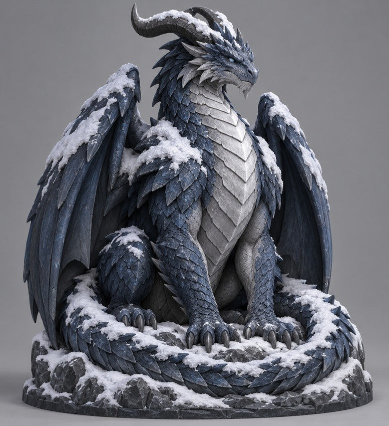 Illustration of the intended Glacier Sentinel dragon design