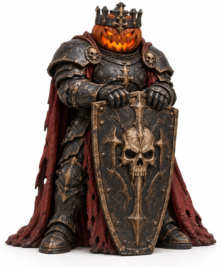 The Pumpkin Knight, The Grimfolk dark fantasy concept artwork