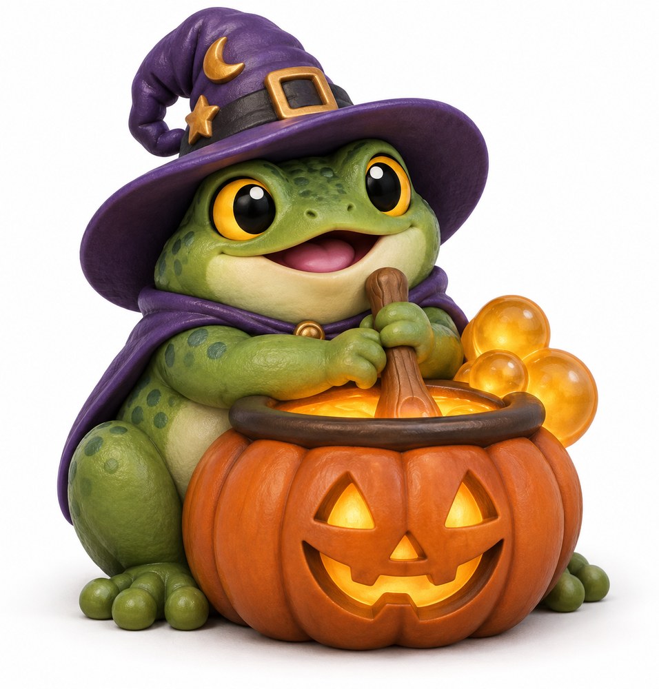 Cauldron Croaker, Halloween Northwood Friends concept artwork