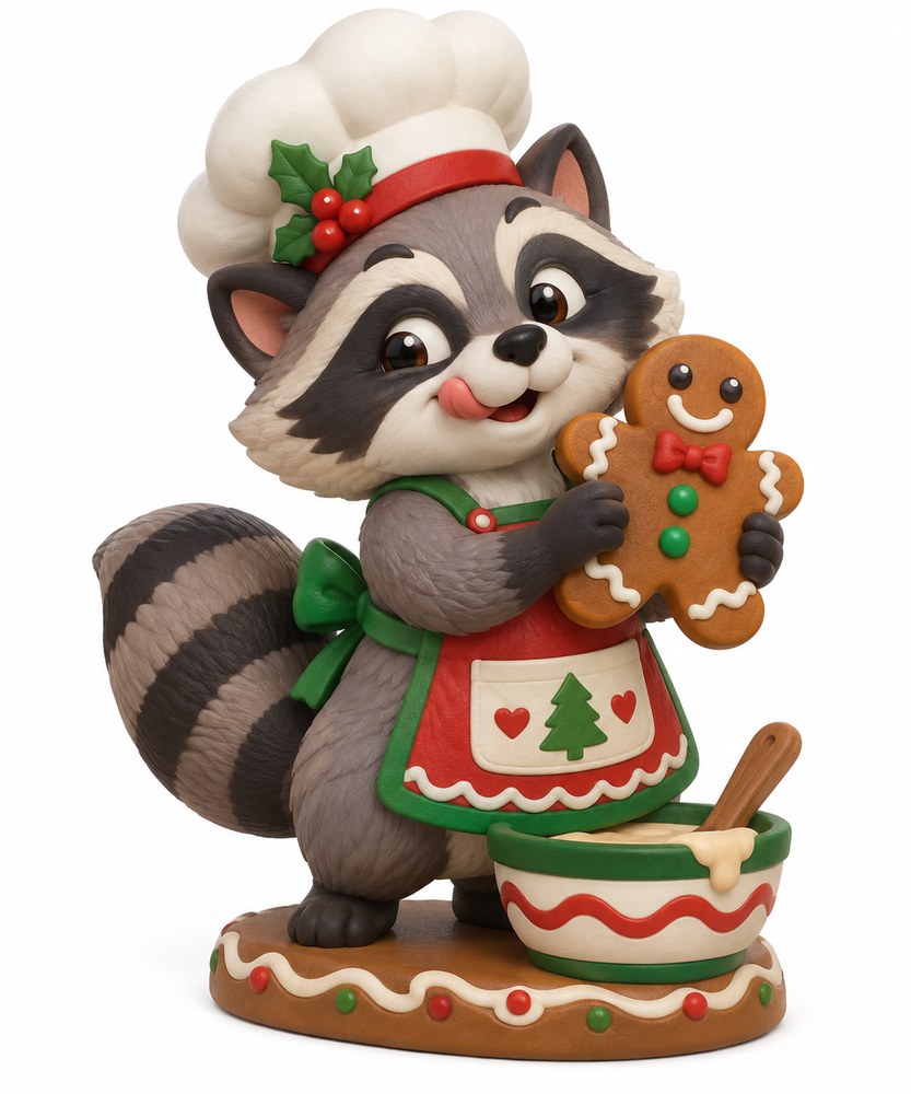 Gingerbread Kitchen, Christmas Northwood Friends concept artwork