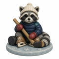 Hockey Night Raccoon, Cozy Winter Northwood Friends concept artwork