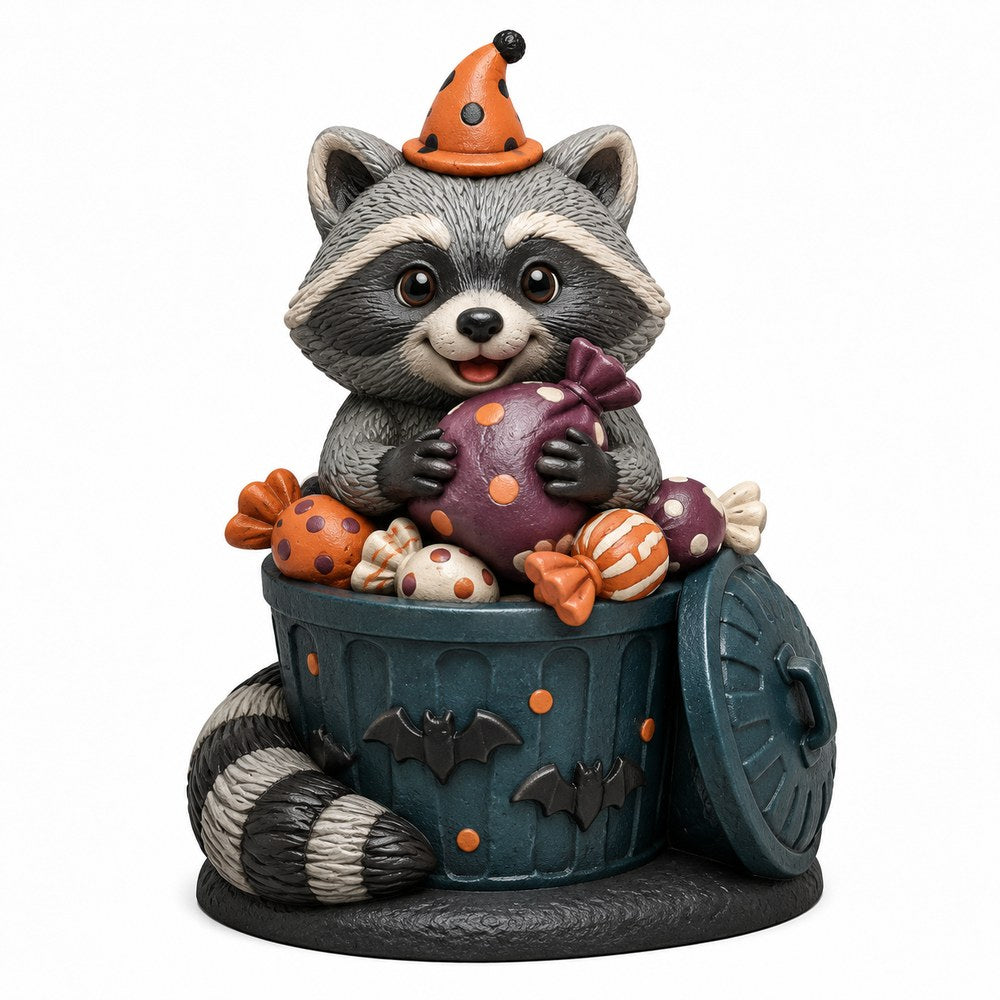 Midnight Bin Bandit, Halloween Northwood Friends concept artwork