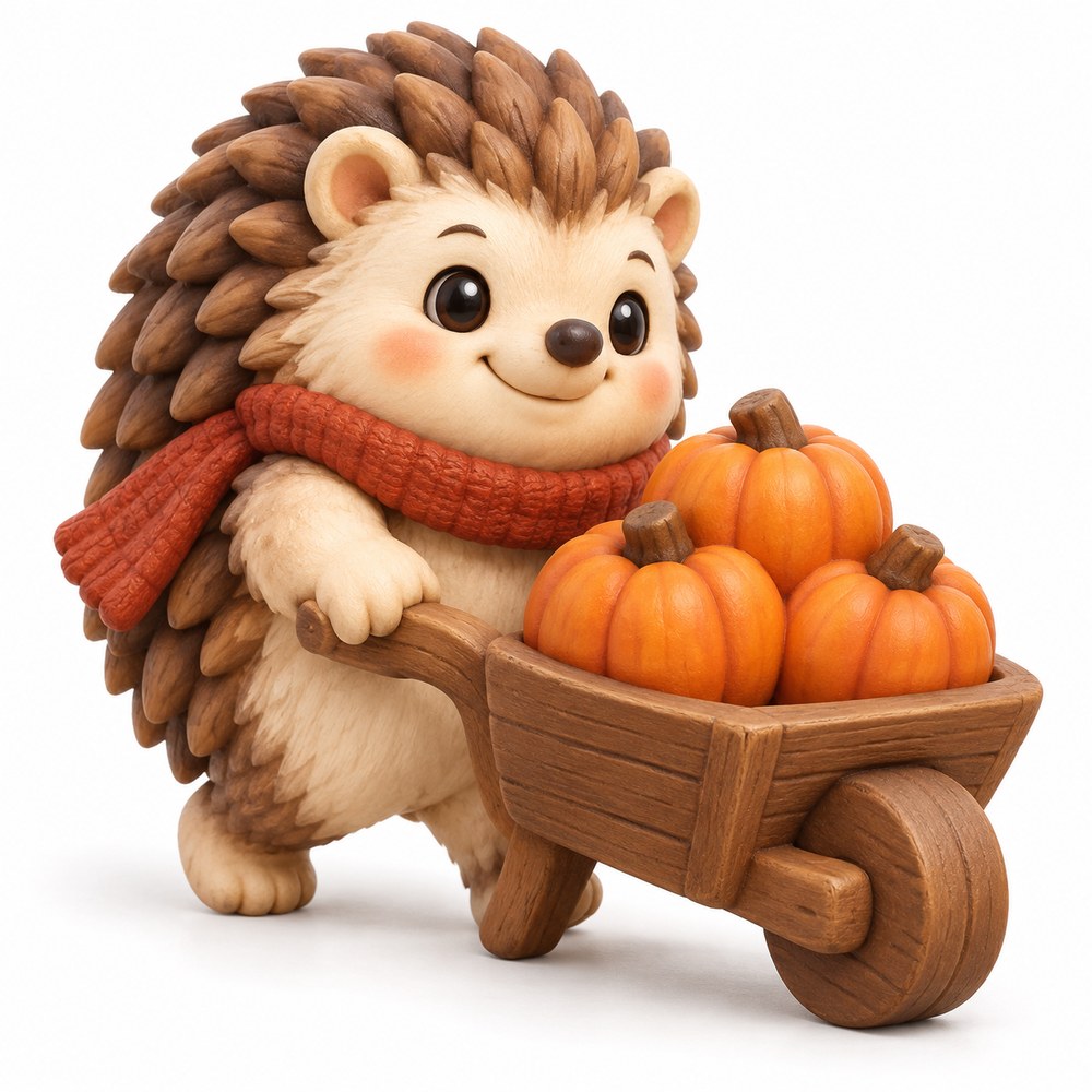 Pumpkin Cart Pippin, Autumn Northwood Friends concept artwork